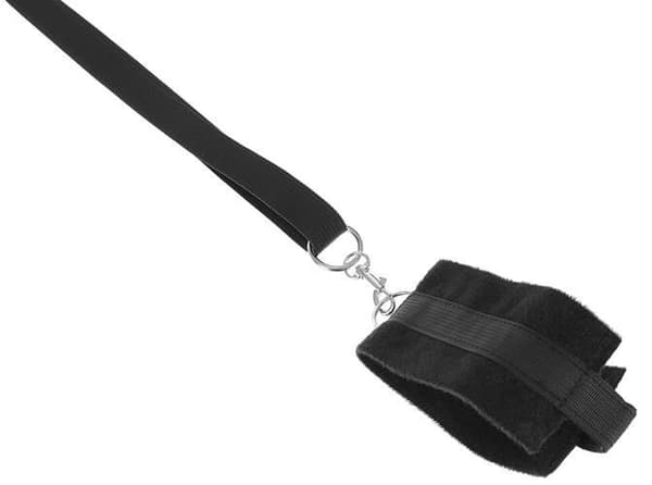 Hånd- og fotmansjetter til seng - BDSM Bondage Black black
