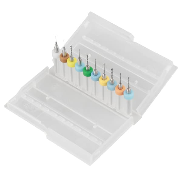 Tungstenkarbid Mikro Borbits Sett 10 stk for PCB Kretskort