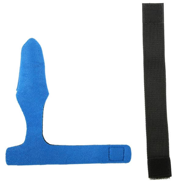 Expanderbart neopren fiskespöärmskydd Handskskydd Cap Rod Strap Set (blå)