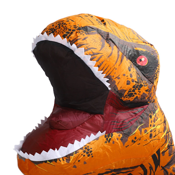 Oppblåsbar T-Rex Dinosaurkostyme for Barn 120-140cm - Perfekt for Halloween, Cosplay og Julebord