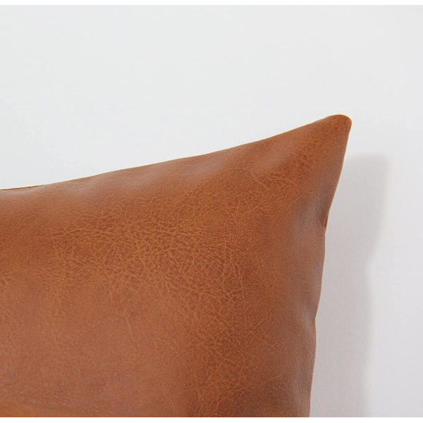 GrouopM Brunt Modernt Läder Kuddfodral För Bäddsoffa 30*50cm