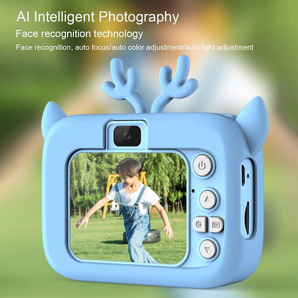 2000w Pixel Auto Focus Sarjakuva Rabbit Cover HD-yhteensopiva Lasten Kamera Lasten Pieni Slr Urheilukamera Syntymäpäivälahja Kaesi Purple