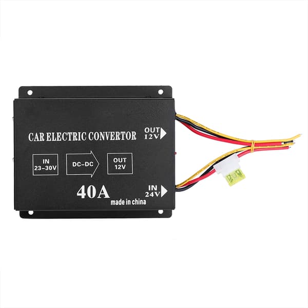 Billastbil 40A 480W DC 24V till 12V Strömomvandlare Elektrisk spänningsreducerare Step down Transformator
