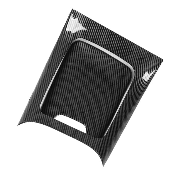 Kolfiberstil Armstödsbox Panel Cover Center Console Shift Panel Ersättning för Benz C Class W206 S206
