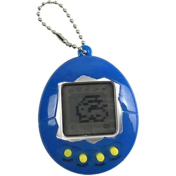 Virtuelt kæledyrslegetøj Dyrespil Nøglering Elektronisk legetøj Nostalgisk Retro 90'er-legetøj(rød)(c-g-3) blue
