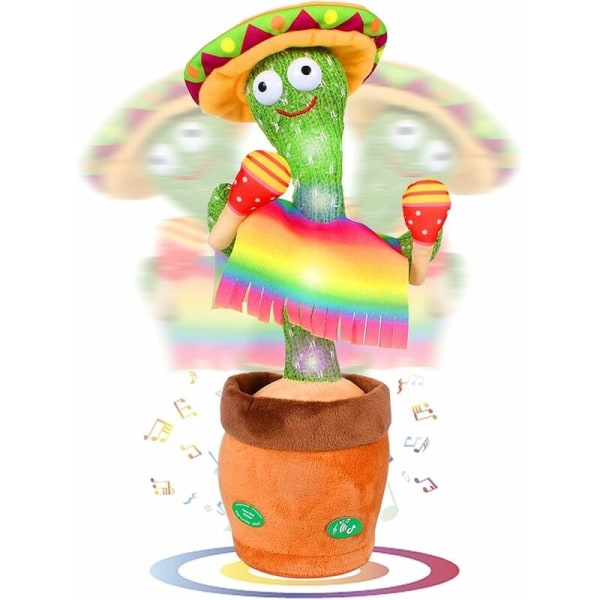 Den dansande kaktusen kan sjunga, lära sig tala, dansa, sandskulptur, vrida kaktusen - 5:e batteriet