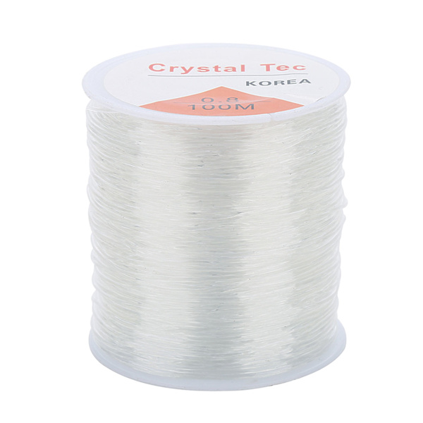 109 meter lang elastisk fiber klar krystallstreng for smykkefremstilling DIY