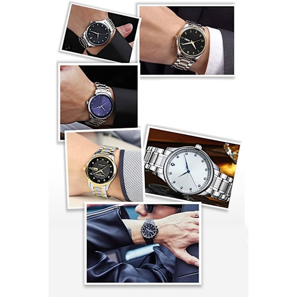Ruostumattomasta teräksestä valmistetut watch suoralla & amp; Kaareva pää 5 väriä (kulta, suikale, musta, ruusukulta, kulta-hopea kaksisävyinen) koko (18mm) ystävänpäivälahjat