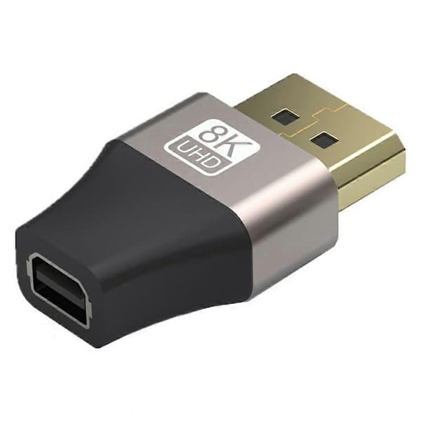 Kompatibel med Thunderbolt 2 8K 60Hz Mini DisplayPort hun til DP han konverter Miniadapter