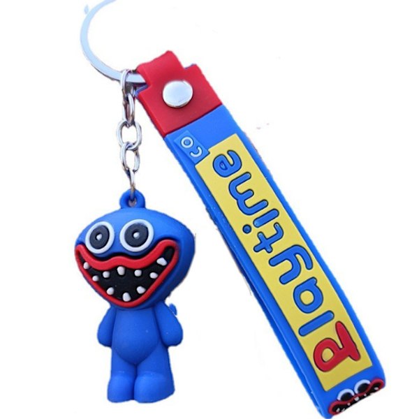 2kpl Ugly Doll -sarjakuva-avaimenperä Poppy-riippunukke-avaimenperä (sininen+vaaleanpunainen)