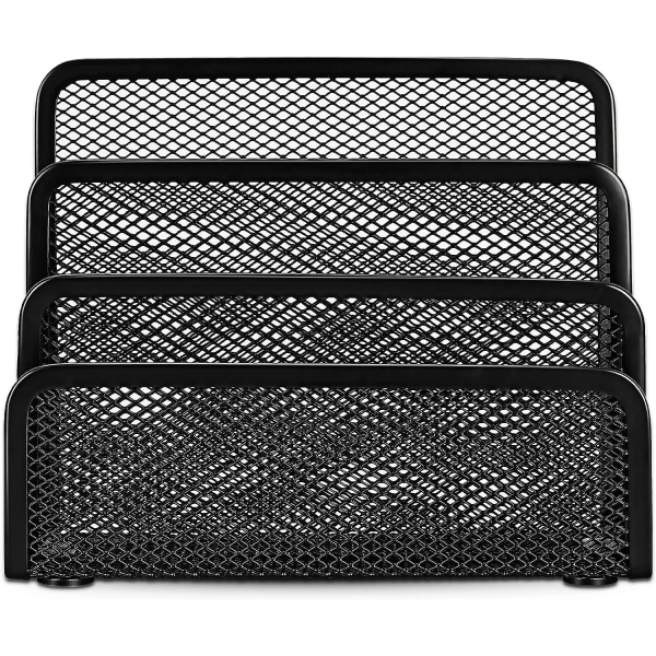 Skrivbordsbrevställ, 3 vertikala metallfack, 2-pack
