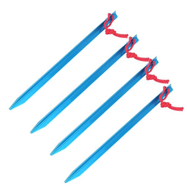 4-pack 23 cm Ultralätta Tältpinnar i Aluminiumlegering Blå