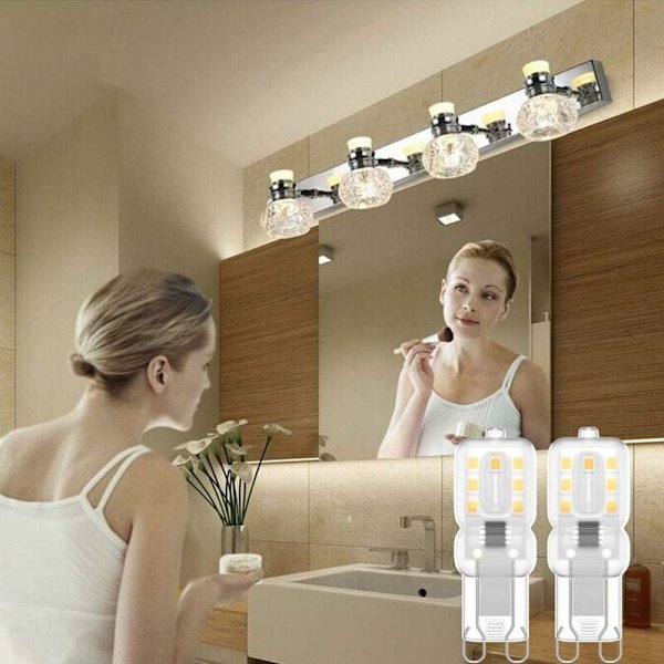BETT G9 LED-pære, G9 LED 220V Naturhvid 3000K 3W Halogenækvivalent 30W Halogenlys 8-Pak