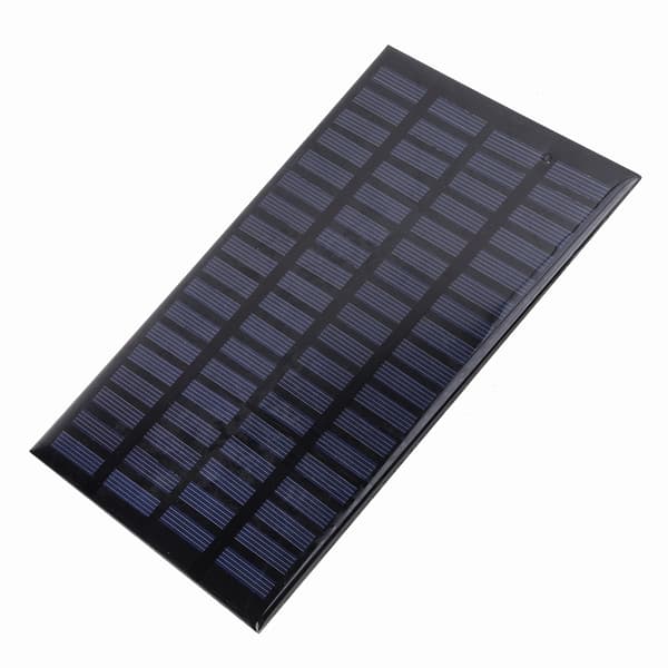 2,5W 18V Bærbar Sort Stabil Effektiv polykrystallinsk silicium solcellepanel til gør-det-selv-oplader