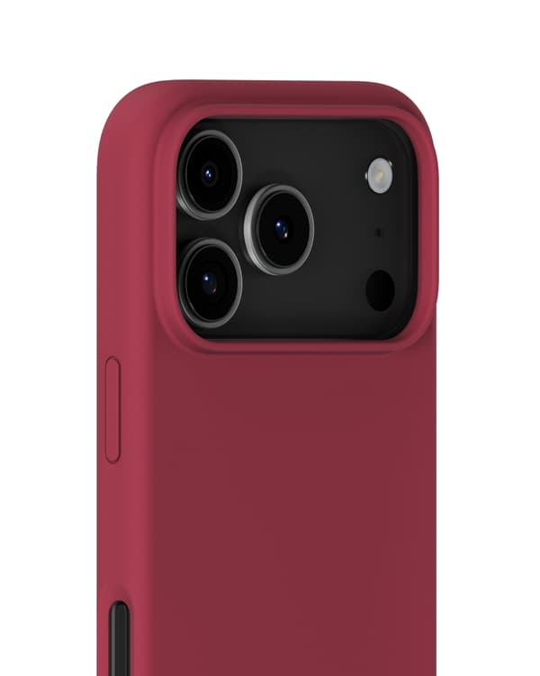 holdit iPhone 17 Pro Mobildeksel Silikon Red Velvet Röd Silikon