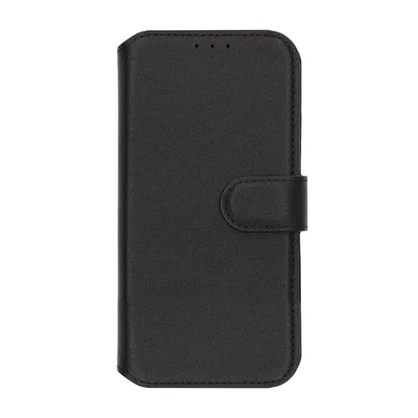 Rvelon Pungcover Ægte Læder til iPhone 17 Pro Max - Sort Plånboksfodral Äkta Läder