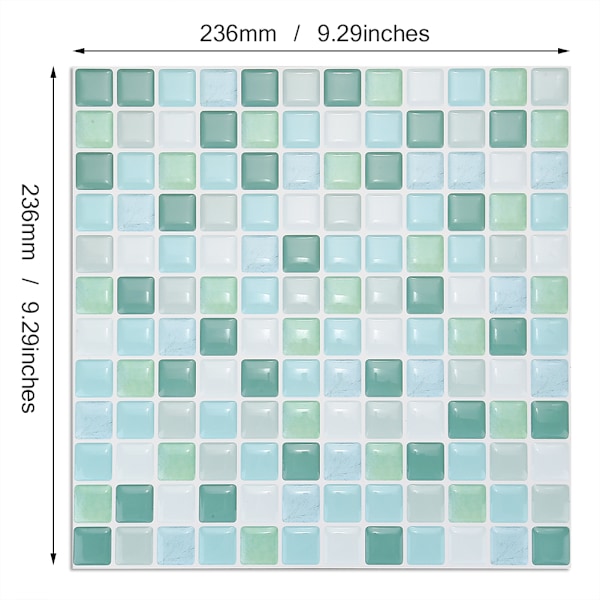 Självhäftande 3D Kakelväggdekaler - DIY Kök & Badrum Heminredning Tapet #YJC0001