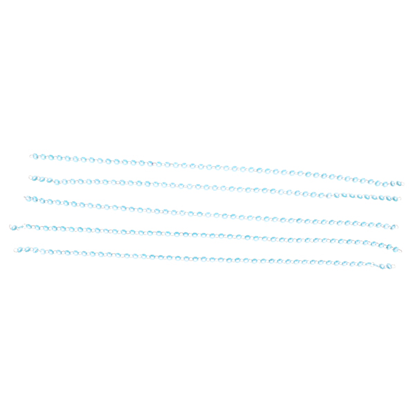 Elegant 5-delt Acrylic Crystal Garland Sæt med Holdbare Forbindelser - Ideel til Bryllup, Lysekrone Dekoration og Blå-temafester