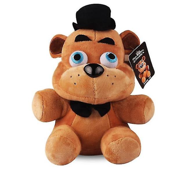 18 cm Plyschleksak Röd Räv Brun Björn Anime Game Plysch C
