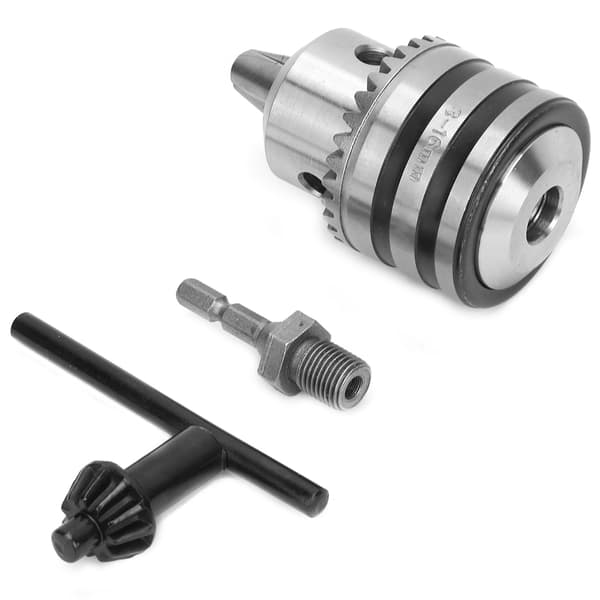 Nyckeltyp Borrchuck med Hex Adapter 3.0-16MM 1/2-20UNF Adapter Set