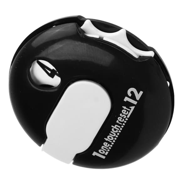 Golfscore Counter Cap Clip Handske Clip One Button Zeroing Golftillbehör Tävlingsräknare Svart och vit