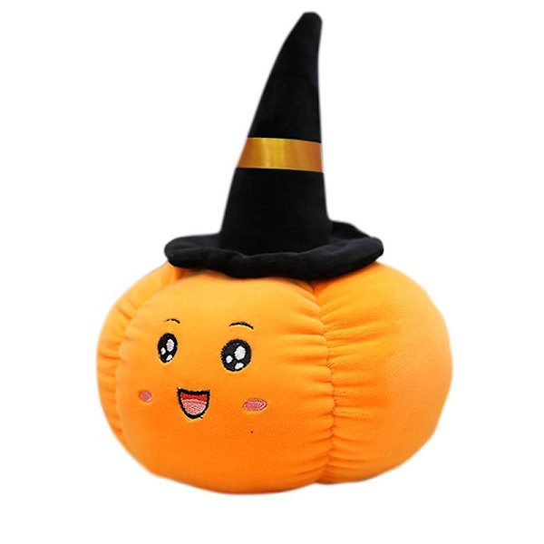 Halloween græskar pude, diameter 20 cm