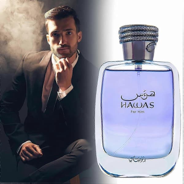 【HT】Hawas For Him Eau De Parfum 100ml, Långvarig Pour Homme Spray