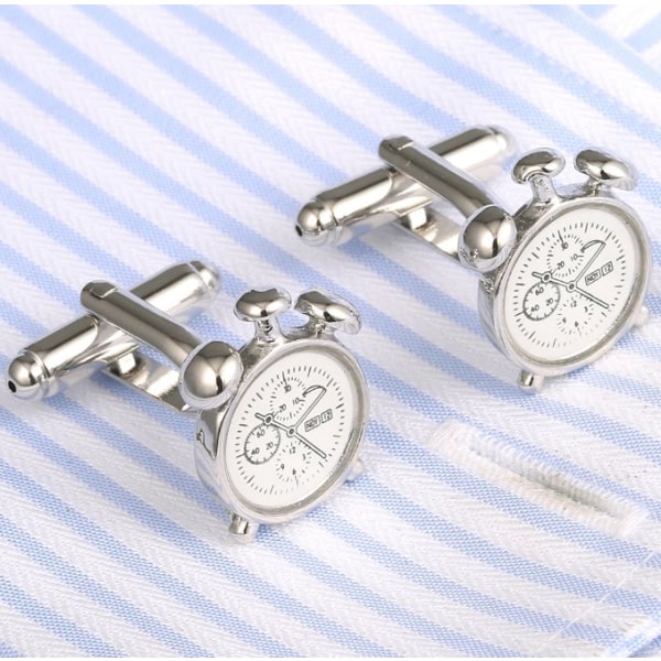 Silver Manschettknappar Premium French Shirt Manschettknappar xiukou Fun Awakening Cuffs