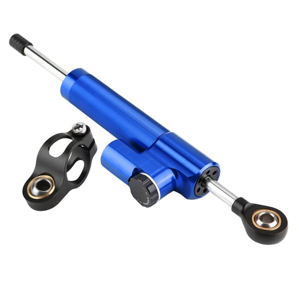 Universal Motorcykel Aluminium Legering Styredæmper Stabilisator Blå Sort