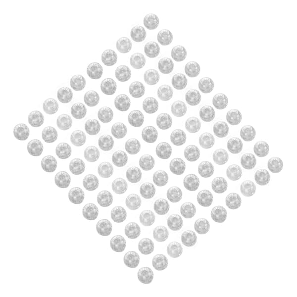 100 stk. Hårfletteperler Plast Store Hull 12mm Dreadlocks Hårfletter Transparent