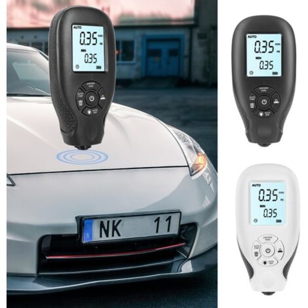 Färgbeläggningstjockleksmätare med ABS LCD-skärm Digitalt mätverktyg Hållbar display