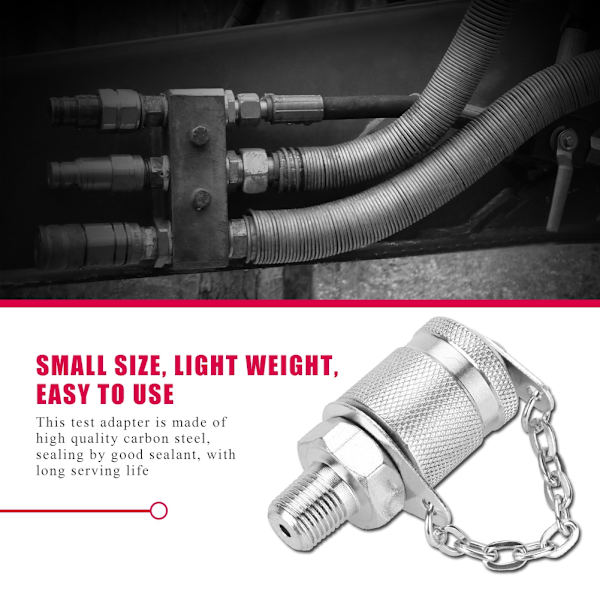Hydraulisk trycktestkopplingadapter G1/8 63MPa