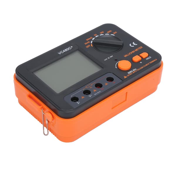 VC480C Digital Milliohmmeter 6 Gear 4 Wire DC Low Resistance Tester