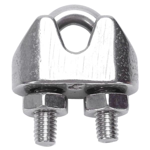 2 mm 1/16 tomme rustfritt stål wire tau klemme feste 12 stk
