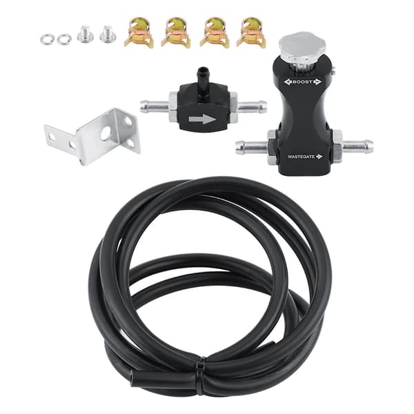 Justerbar Bilateral Turbo Tee Bleed Valve Manuell Boost Controller Kit Universal för bil