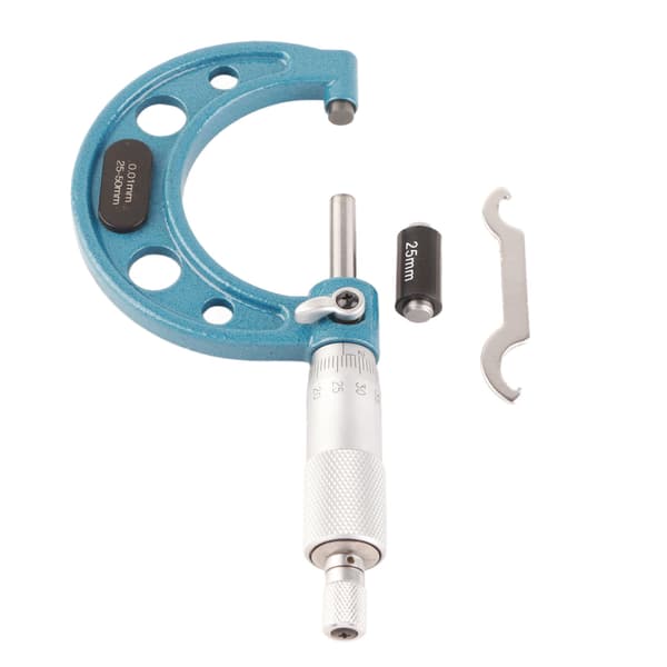 Rustfritt stål utvendig mikrometer høypresisjons tykkelsesmåling 0,01 mm 25-50 mm