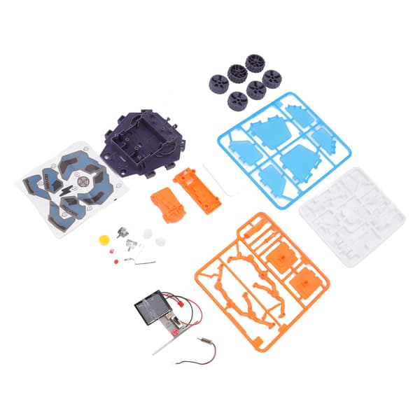 Solar Mars Exploration Bilmodel Funktionel Pædagogisk Mars Bil Byggelegetøj DIY Sæt til over 8 år Blå