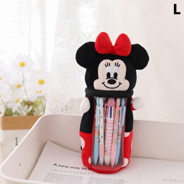 Kawaii Sanrio plysj etui tegneserie plysj dukke pennholder L