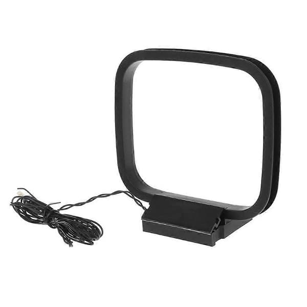 1 STK FM AM Loop Antenne for Mottaker med 3-pins Mini-kontakt for Sony Sharp Chaine Stereo AV-mottaker[ht]
