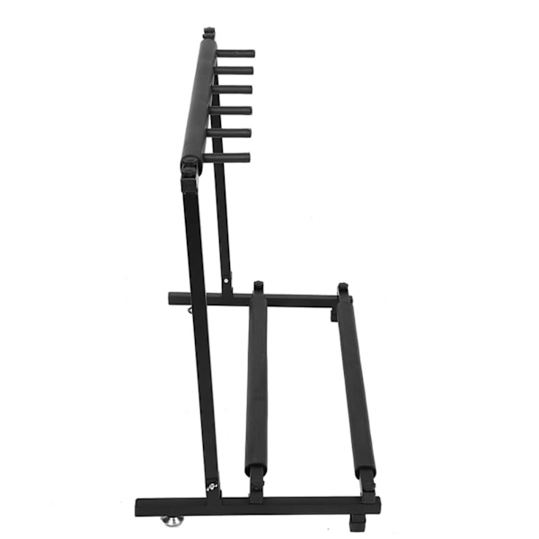 Metall Gitarr Displayställ Rack Organizer Hållare Instrument Tillbehör 5 Platser
