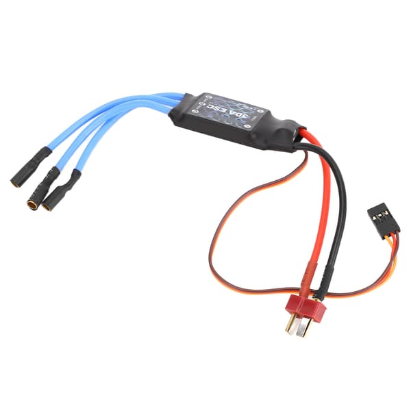30A RC Elektrisk Hastighetskontroller T-kontakt Lang Ledning Børsteløs ESC Fastvinget Fly Oppgradering