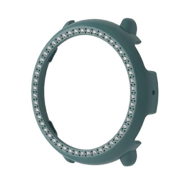 Diamant Halvtäckande PC Klockskyddsfodral för Amazfit Active 2 Pine Green
