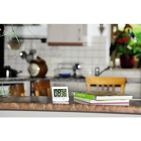 Kökstimer med timer och stoppursfunktioner, säkrad med magneter, klämmor, konsoler eller konsoler, batteridriven, digi