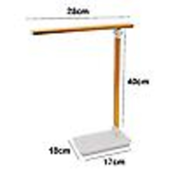 led vikbar lampa sovrum uppladdningsbar dimbar bordslampa (guld)