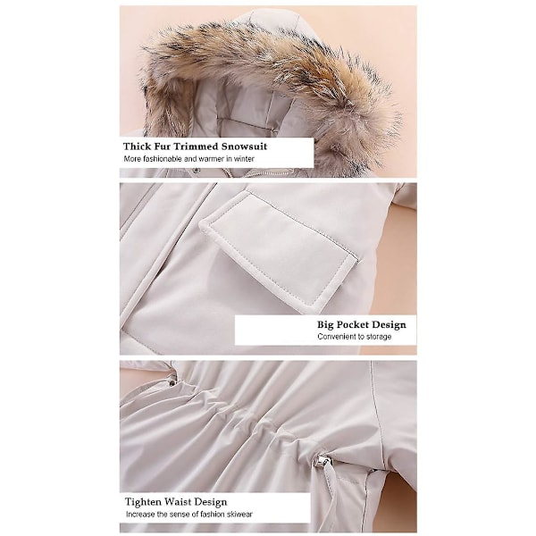 dunjakke for jenter 80cm White