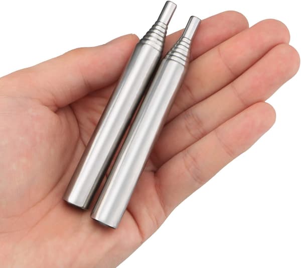 [HT]unlumm Fickeldblås, Vikbar Blåsrör för Att Bygga Lägereldar, 2-pack