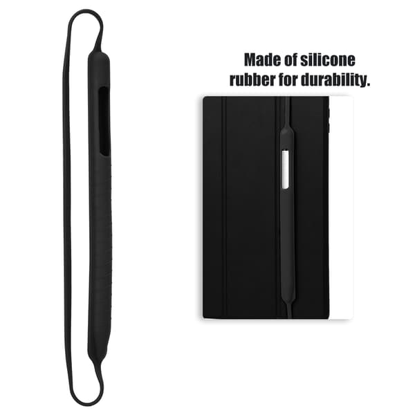 Silikone Pen Etui til Apple Pencil 1. og 2. generation Beskyttelsesetui sort
