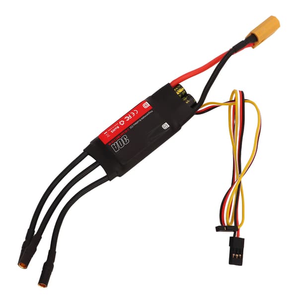 Programmerbar 30A RC Flygplans ESC 32 Bit Borstlös Motorkontroll JR Kontakt