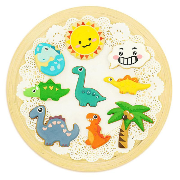 6 - pakkaus Dinosaur Cookie Cutter mold