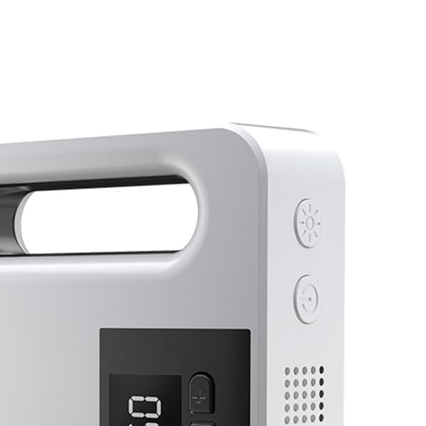 12V Digital Display Bärbar LED-lampa Bildäck Luftkompressorpump Vit